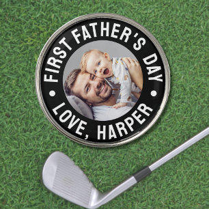 First Father's Day Photo Golf Ball Marker