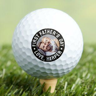 First Father's Day Photo Golf Balls