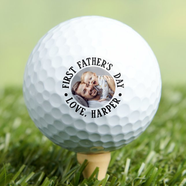 First Father's Day Photo Golf Balls (First Father's Day Photo Golf Balls)