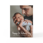 First Father's Day Photo Greeting Card First Father's Day Photo Greeting Card
