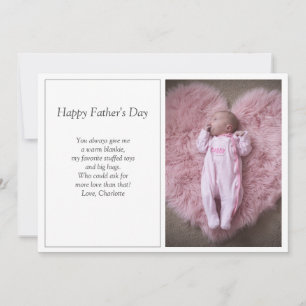 First Father's Day Photo  Holiday Card