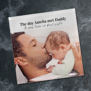 First Father's Day Photo Keepsake Paperweight