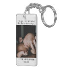 First Father's Day Photo Keychain