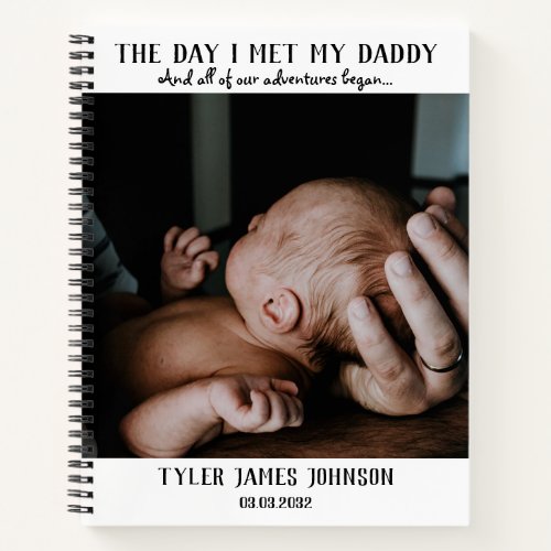 First Fathers Day Photo Notebook