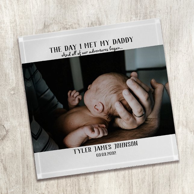 First Father's Day Photo Paperweight (Creator Uploaded)