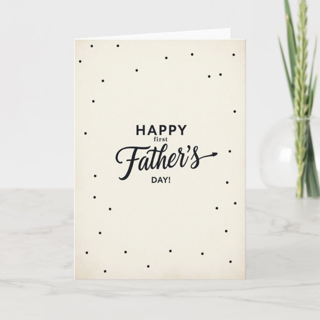First Fathers Day Script Arrow Card (Front)
