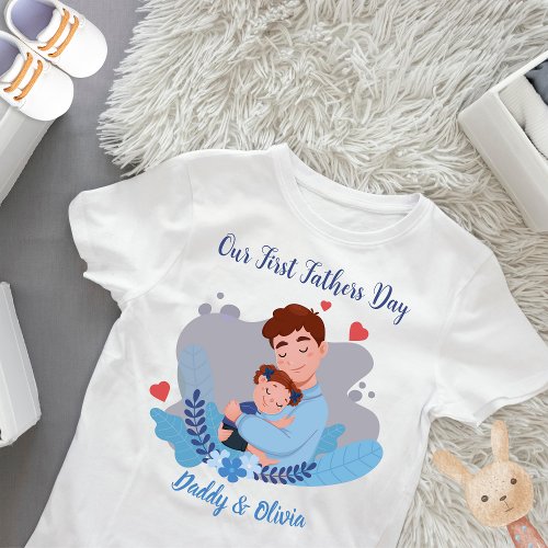 First fathers Day Shirt for baby  Fathers day