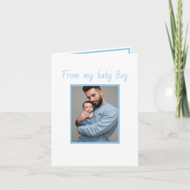 first father's day son Folded Greeting Card (Front)