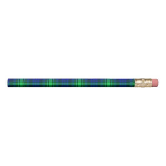 First Fibonacci Plaid Nerdy Math Tartan Pencil (Rotated 90)