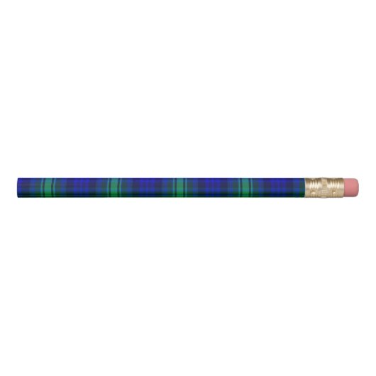 First Fibonacci Plaid Nerdy Math Tartan Pencil (Front)