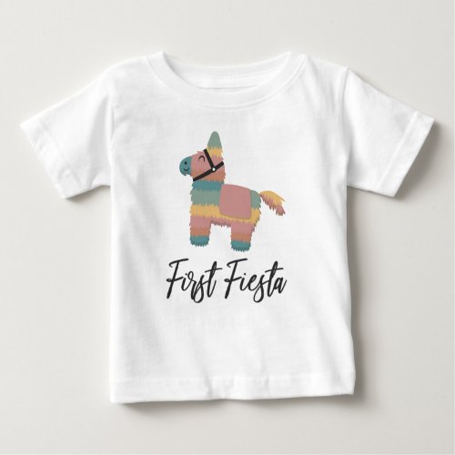 First Fiesta Kids Baby Birthday Party Shirt