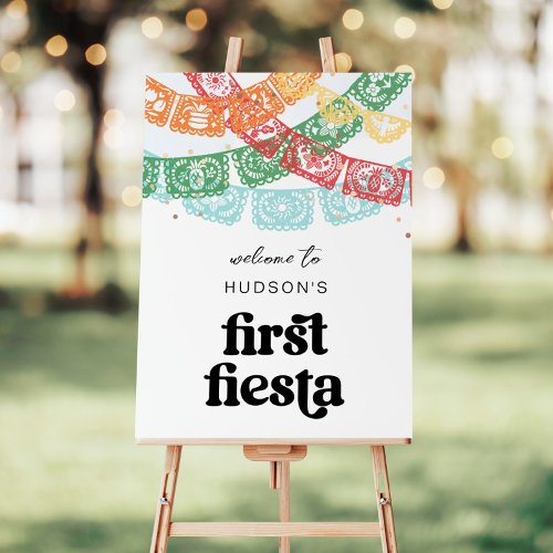First Fiesta Party Welcome Sign