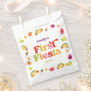 First Fiesta Taco 1st Birthday Party Favor Bag