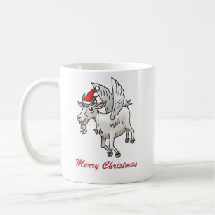 First flight of the Christmas goat Coffee Mug