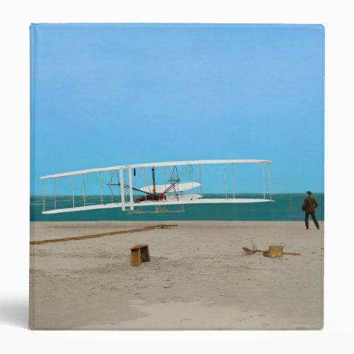 First Flight Wright Brothers Vintage Airplane Binder