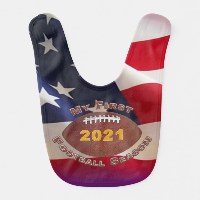 First Football Season Bib 2021USA Flag (Front)