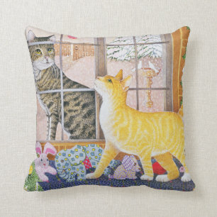 First Footing Throw Pillow