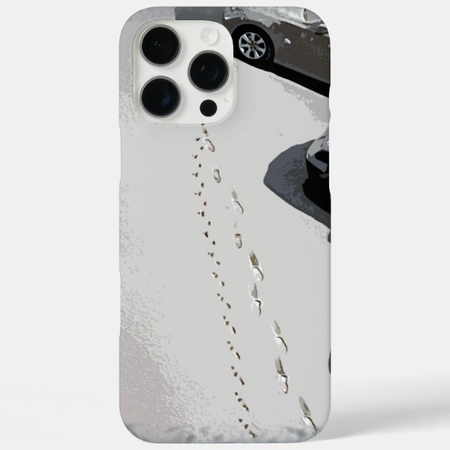 First footprints on new snow Case-Mate iPhone case (Back)