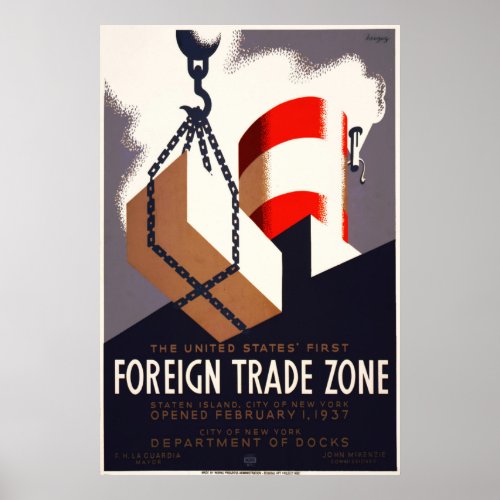First Foreign Trade Zone Poster