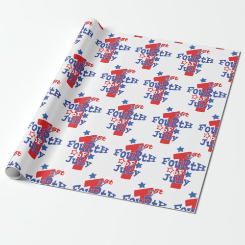 First Fourth of July Wrapping Paper