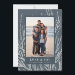 First frost holiday card<br><div class="desc">Sweet holiday photo card with frosty branches in the background</div>