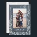 First frost holiday card<br><div class="desc">Sweet holiday photo card with frosty branches in the background</div>