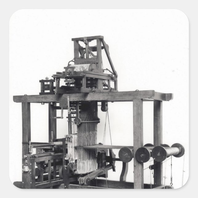 First fully automated loom square sticker (Front)
