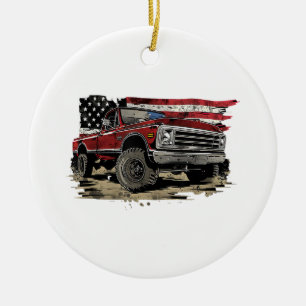 First gen pickup truck old truck vintage truck ceramic ornament