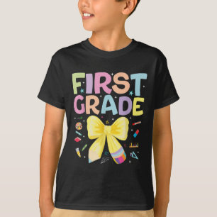 First Grade Back To School 1st Grade Teacher Girls T-Shirt