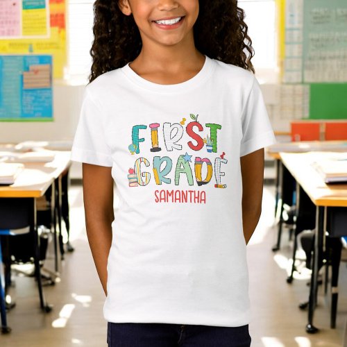 First Grade Back to School Personalized T_Shirt