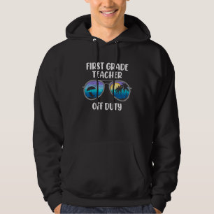 First grade class teacher off duty holiday teacher hoodie