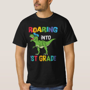 First Grade Dino Lover First Day School Kids Gift T-Shirt