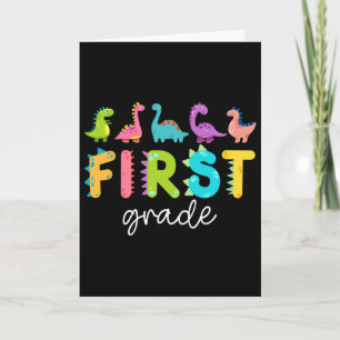First Grade Dinosaurs Ck To School 1st Grade Teach Card