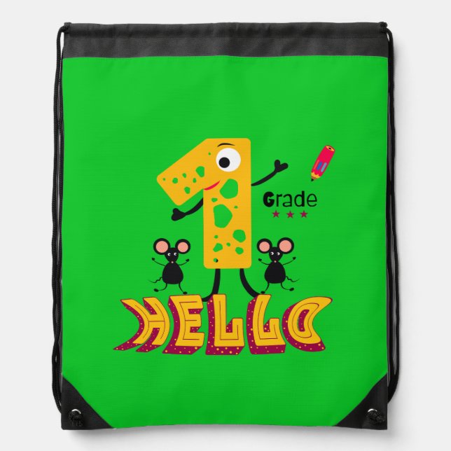 First grade drawstring bag (Front)