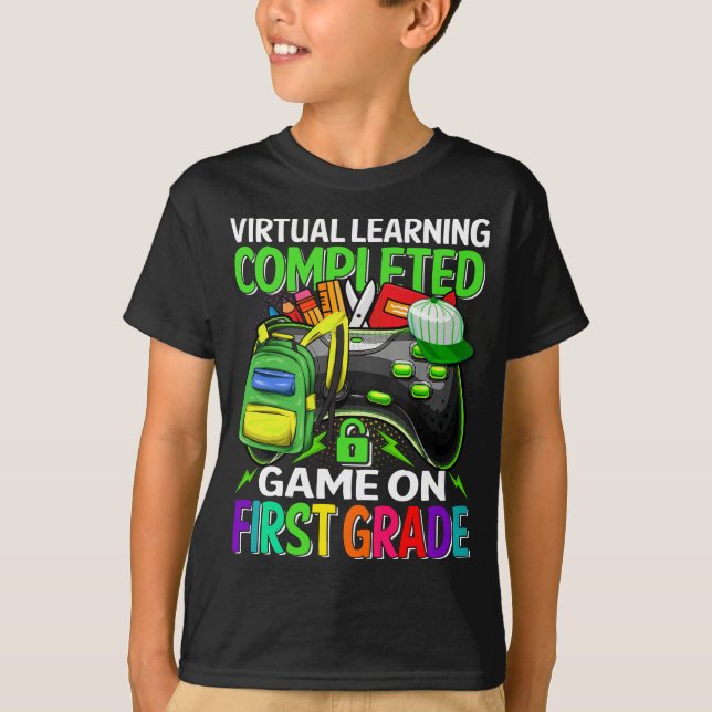  First Grade Game Back To School T-Shirt (Front)