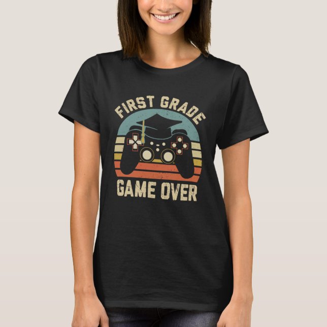 First Grade Game Over Happy Last Day Of School Boy T-Shirt (Front)