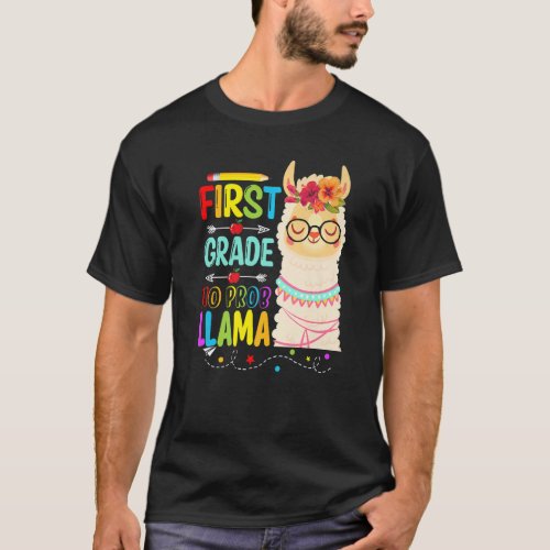 First Grade No Prob Llama  Teacher Student Llama T_Shirt