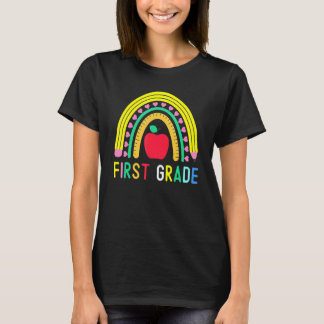 First Grade Rainbow Girls Boys Teacher Team 1st Gr T-Shirt