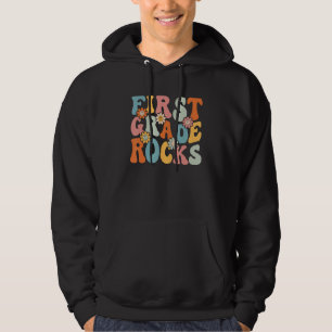First Grade Rocks Back To School Teachers Student Hoodie