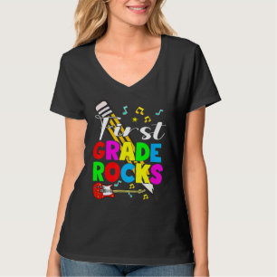 First Grade Rocks Happy First Day Back To School K T-Shirt