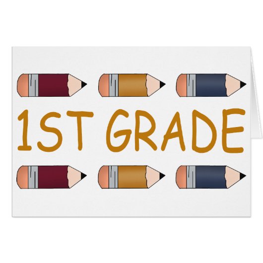 First Grade School Pencil (Front Horizontal)