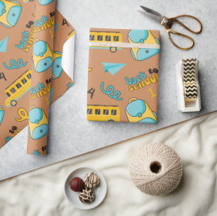 First Grade School Seamless Wrapping Paper