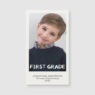 First Grade School Year Photo Keepsake Magnet