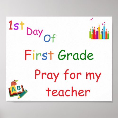 first grade sign