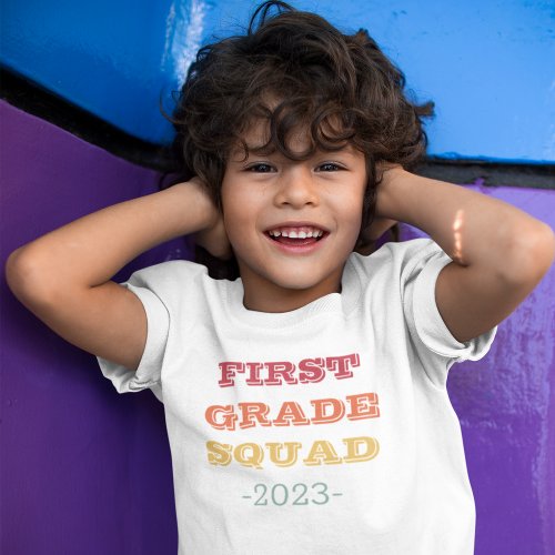 First Grade Squad Back to School Personalized T_Shirt