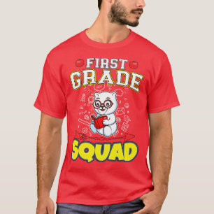 First Grade Squad Funny Elementary Primary School  T-Shirt