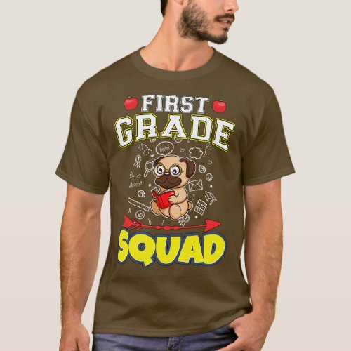 First Grade Squad Funny Elementary Primary School  T_Shirt