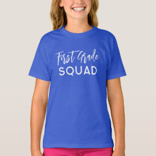 First Grade Squad Script School Custom T-Shirt