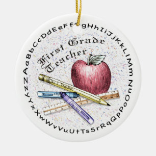 First Grade Teacher ornament