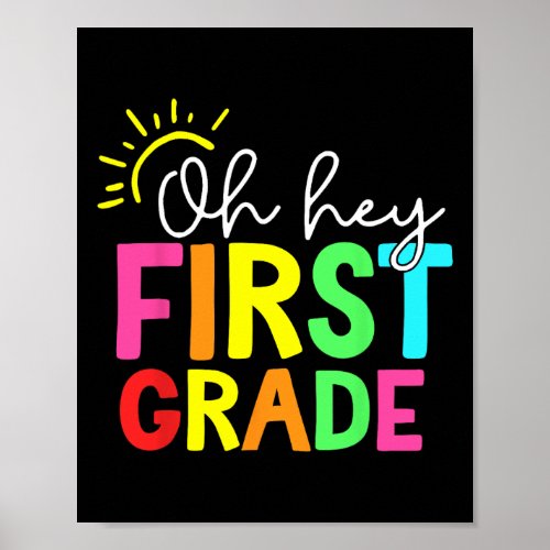 First Grade Team 1st Grade Back To School Teacher  Poster